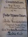 Bodie 26 - Miners Union By-Laws 1899